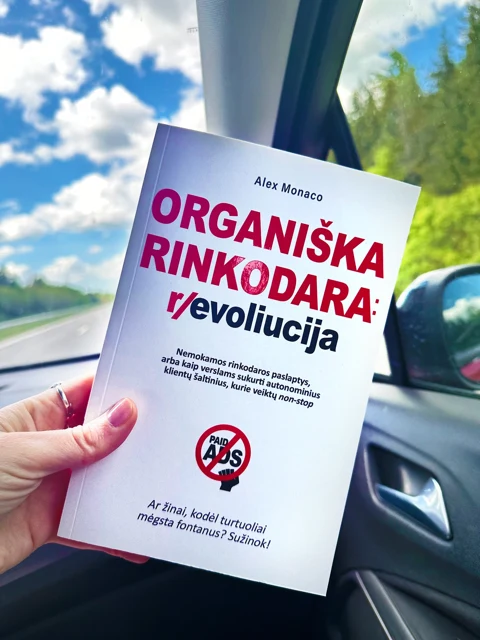 ORGANIŠKA RINKODARA — Alex Monaco, knygos viršelis